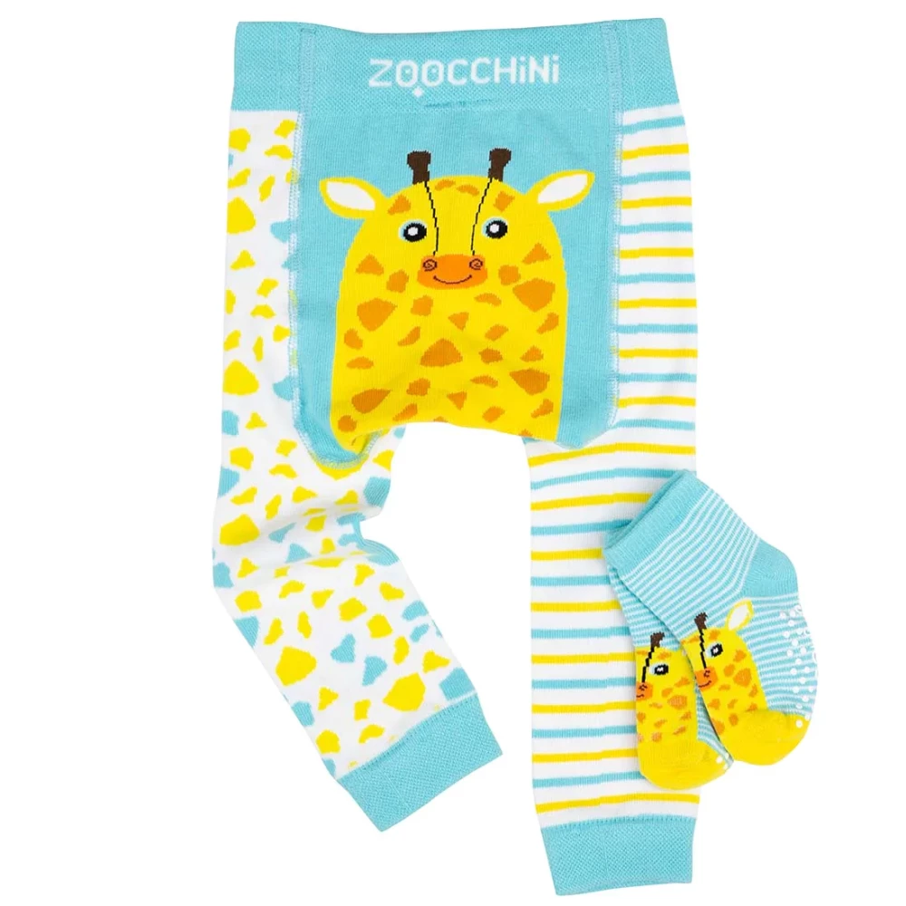 Zoocchini Set legínky a ponožky Žirafa