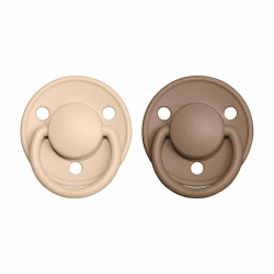 BIBS De Lux cumlky zo siliknu 2ks - one size vanilla-dark-oak
