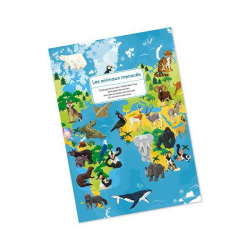 Janod Vzdelvacie puzzle Ohrozen zvieratk 200 ks