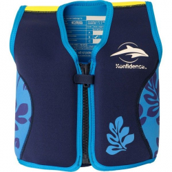 Konfidence Jacket – vesta na učenie plávania Navy – Blue Palm
