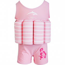 Konfidence Floatsuit Plavky na uenie plvania Pink Breton