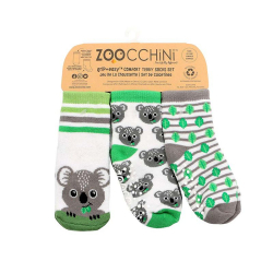 Zoocchini Set 3ks protišmykové ponožky Koala