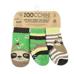 Zoocchini Set 3ks protišmykové ponožky Leňochod